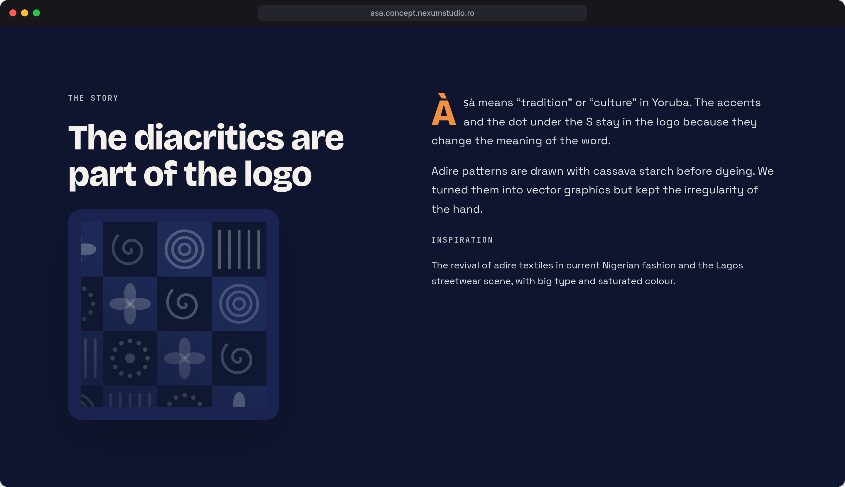 ÀṢÀ: The story, desktop