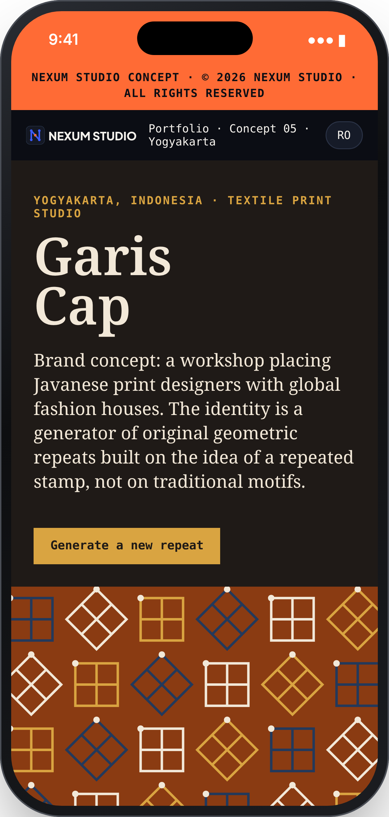 GARIS CAP: First fold, phone
