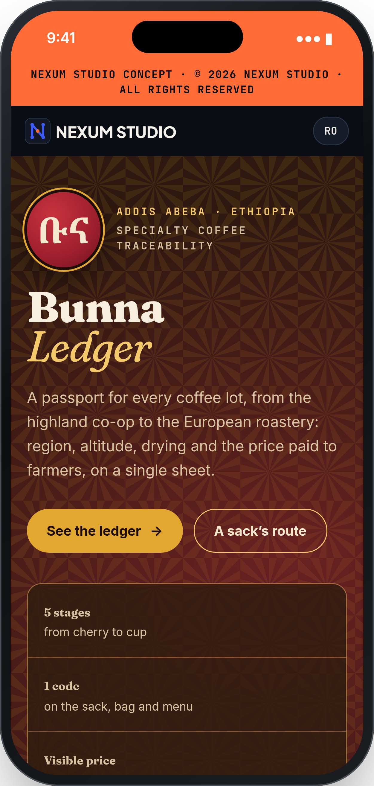 BUNNA LEDGER: First fold, phone