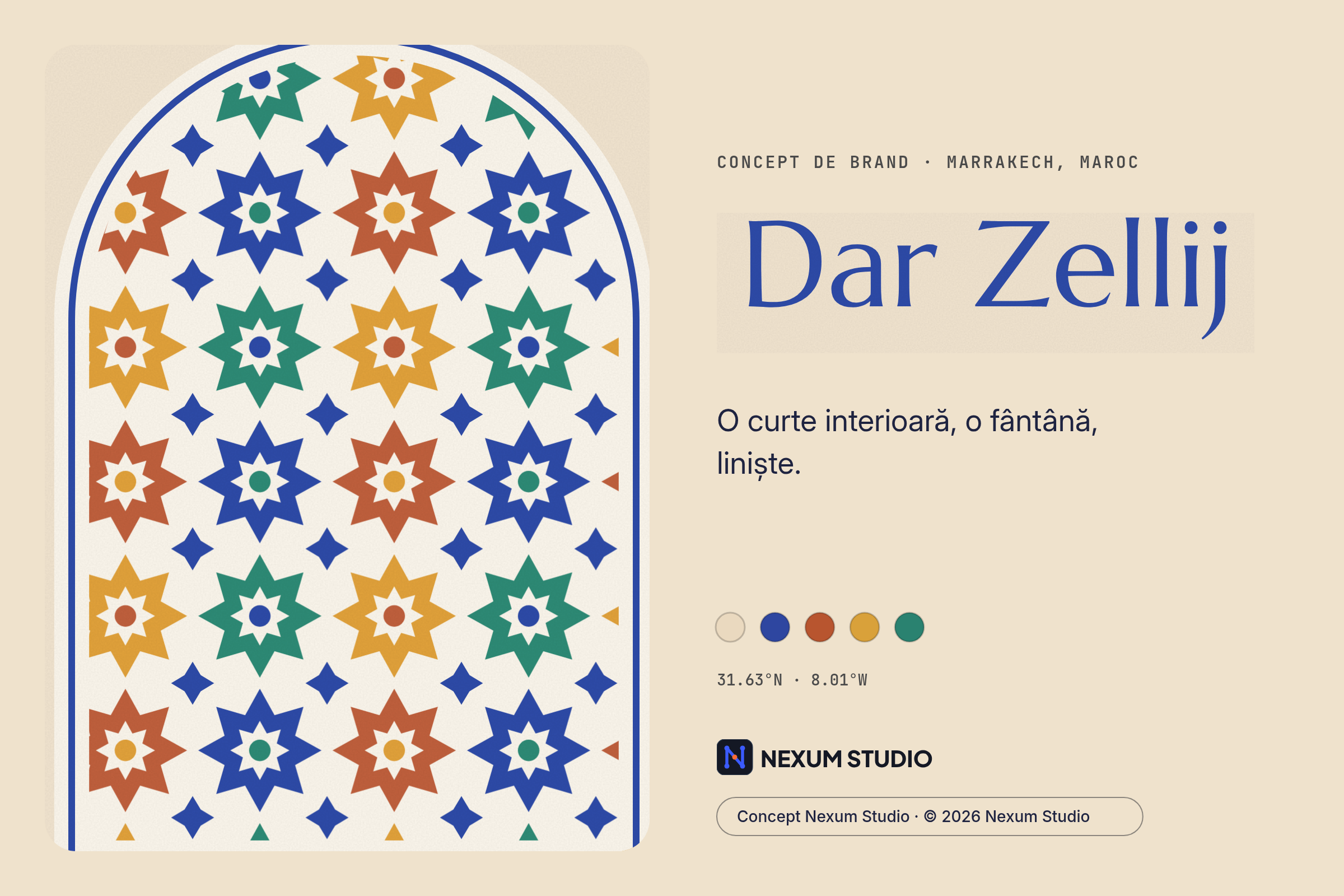 DAR ZELLIJ: card de brand