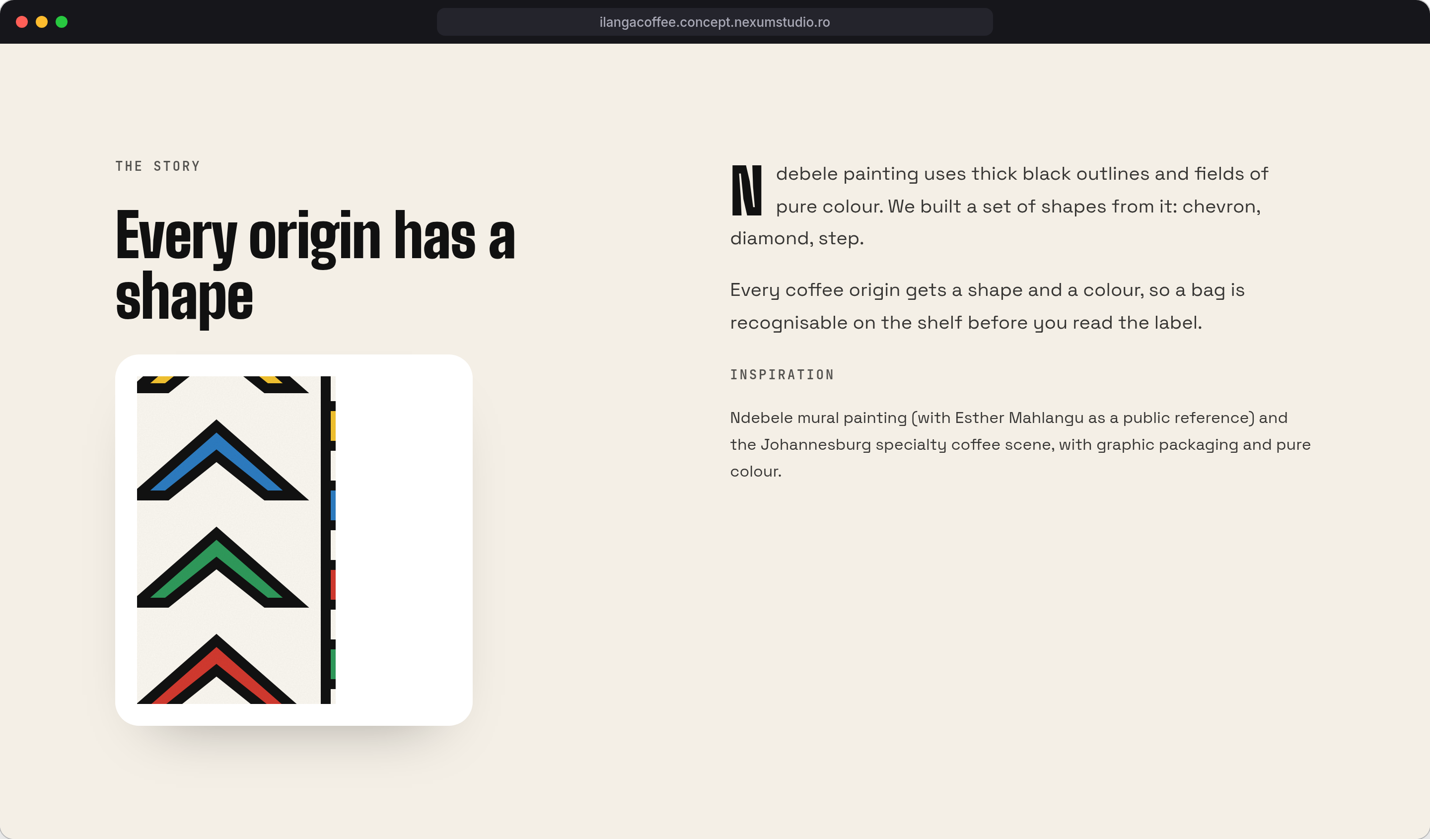 ILANGA COFFEE: The story, desktop