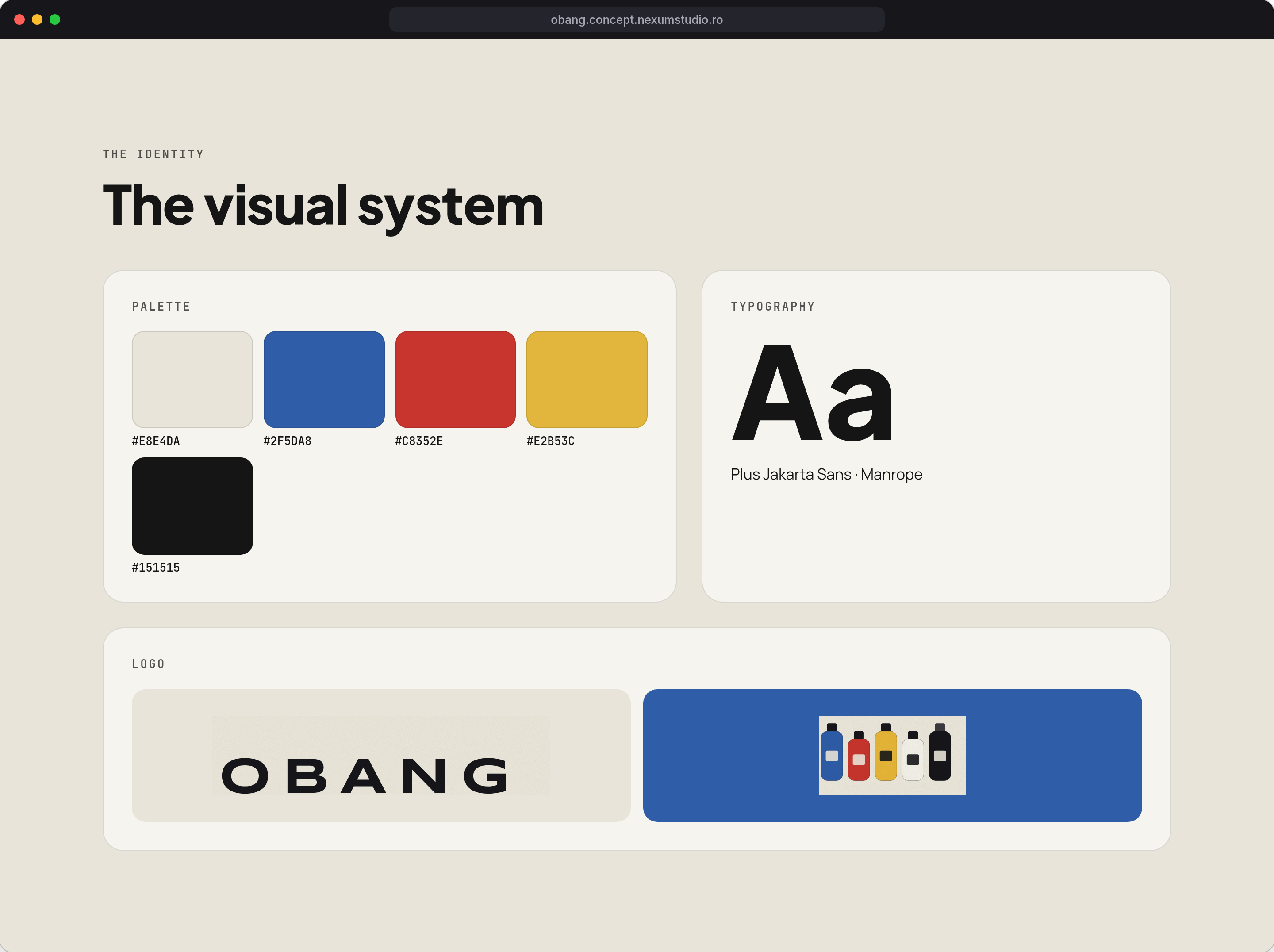 OBANG: The identity, desktop