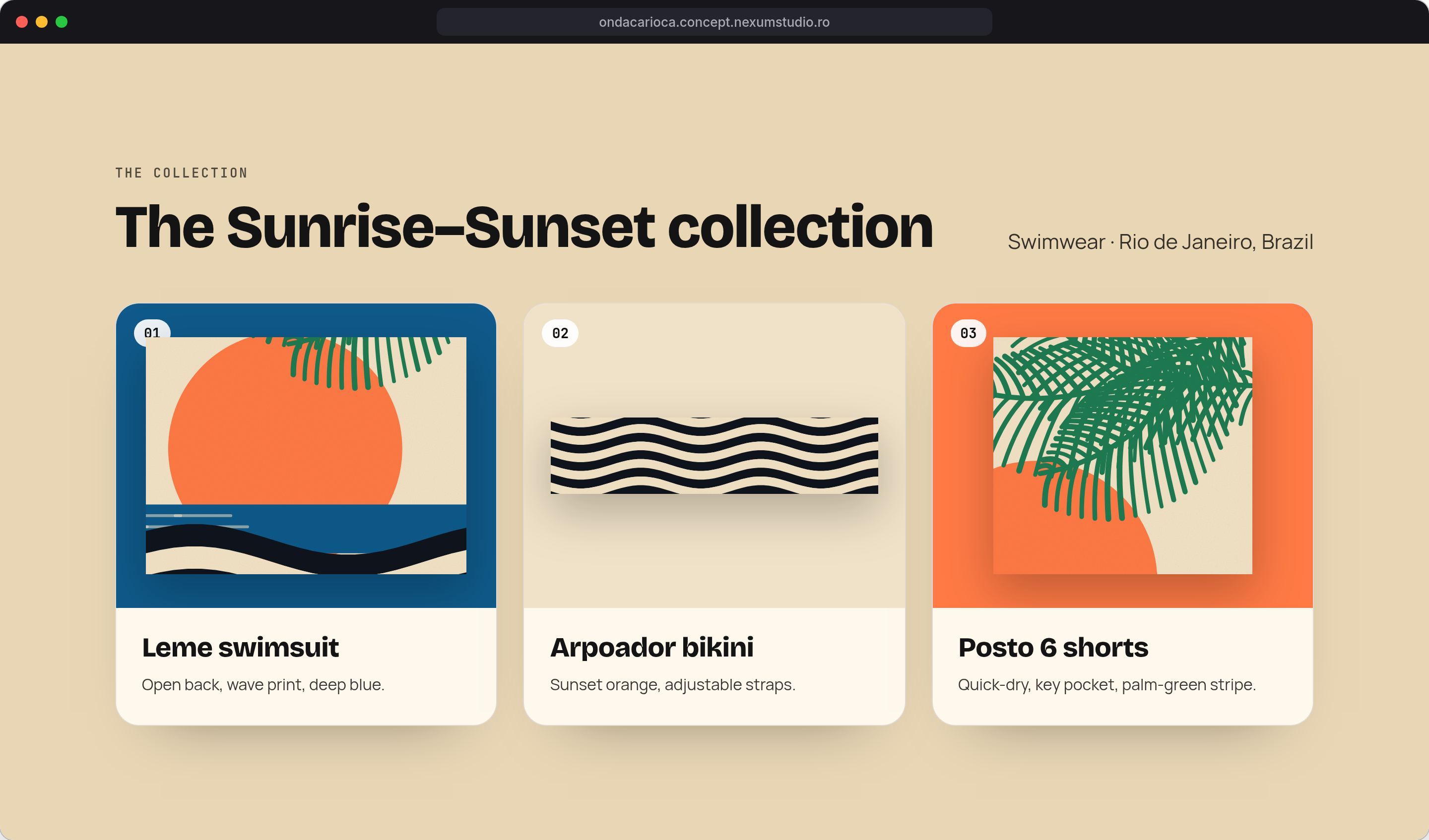 ONDA CARIOCA: The collection, desktop