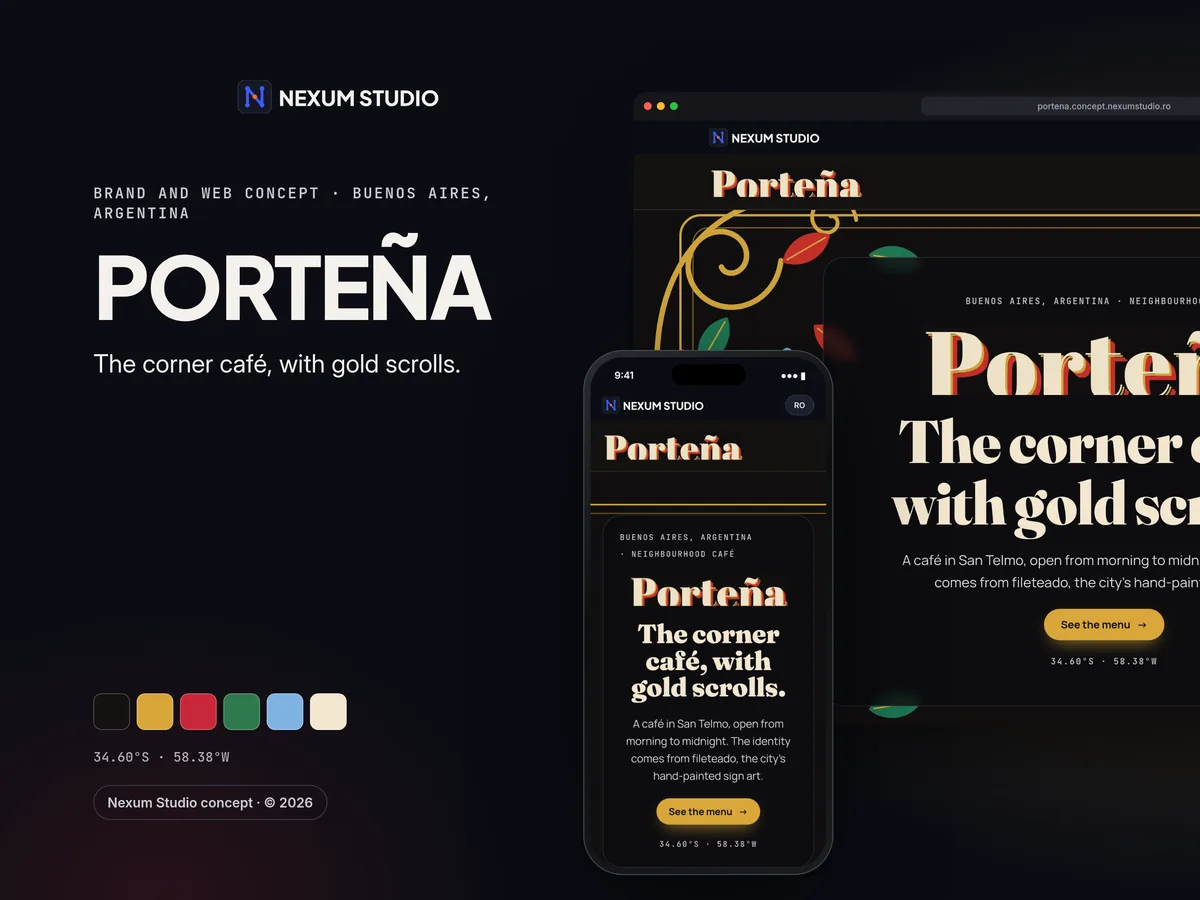 Markentafel für PORTEÑA