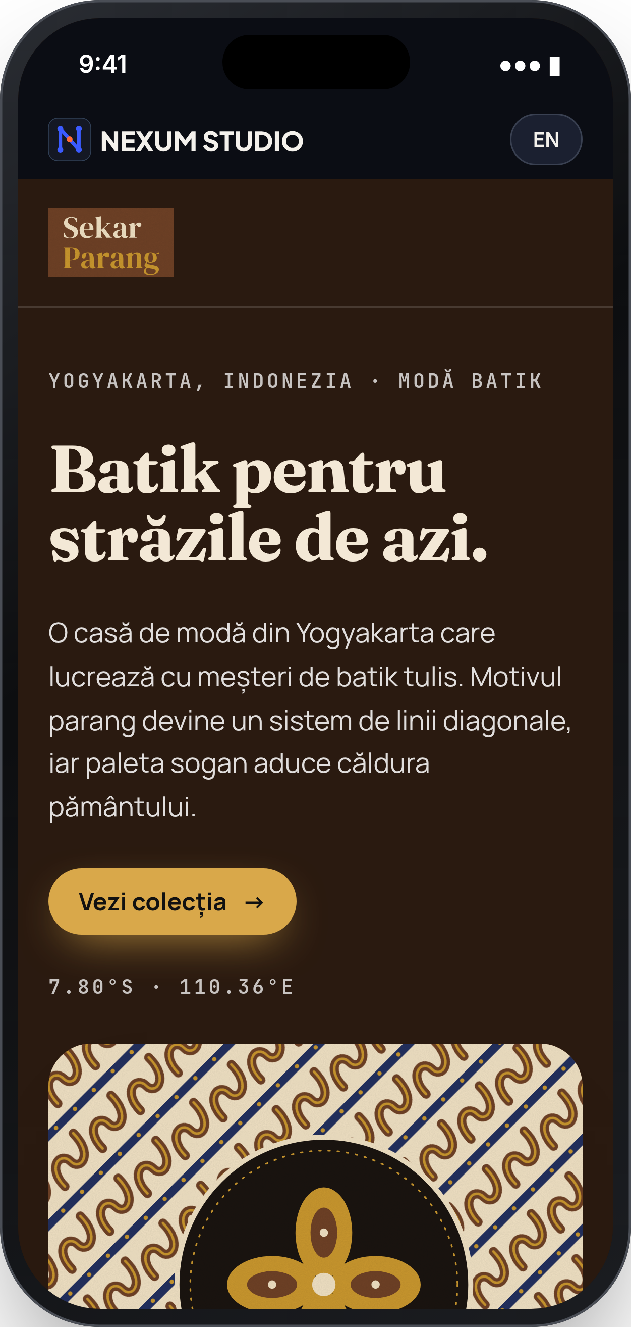 SEKAR PARANG: Prima secțiune, telefon